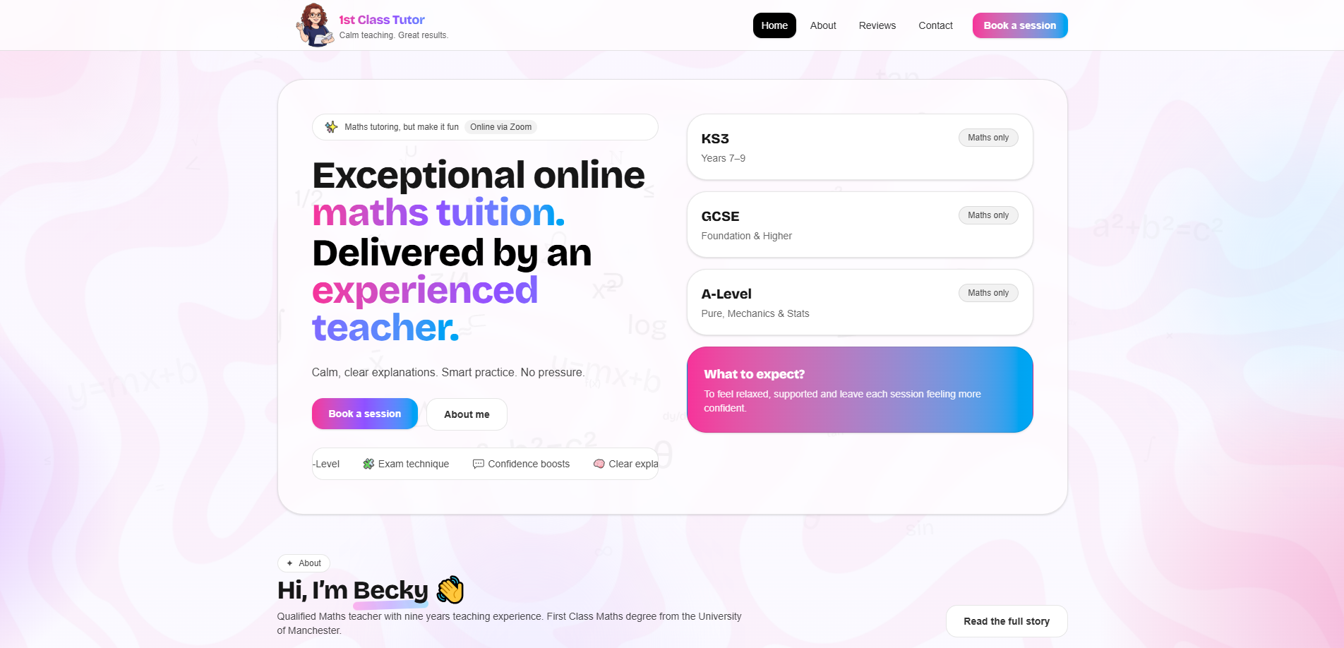 1st Class Tutor screenshot